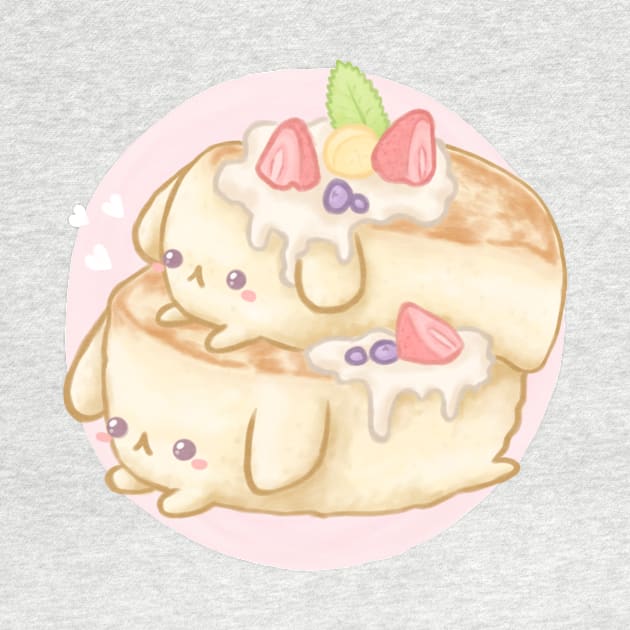 Cute Pancakes - Kawaii food by MoonArtGlitch